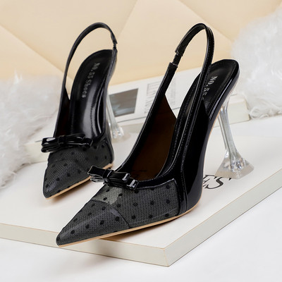 Terav täppmuster 7 cm õhukese kontsaga