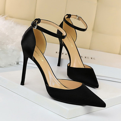 Μυτερό μοντέλο γυναικεία σανδάλια  με τακούνι 10 cm - δύο μοντέλα