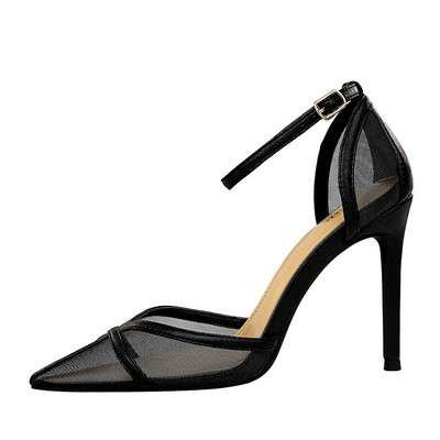 Μοντέρνα γυναικεία πέδιλα με τακούνι 10 cm