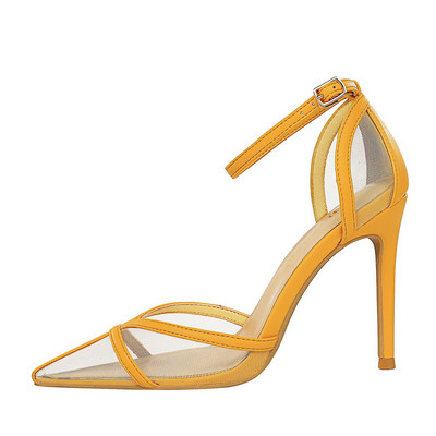 Μοντέρνα γυναικεία πέδιλα με τακούνι 10 cm