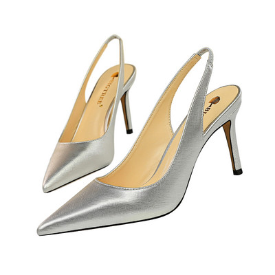 Νέο μοντέλο μυτερά γυναικεία σανδάλια από έκο δέρμα σε πολλά χρώματα