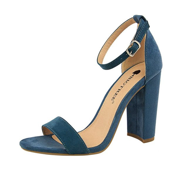 Naiste kõrge kontsaga seemisnahast sandaalid