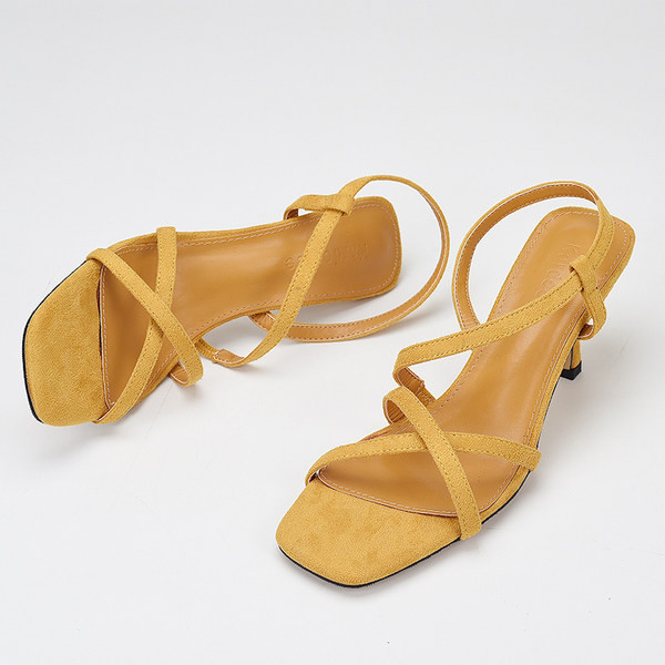 Naiste vabaaja sandaalid ristrihmadega ökoseemisnahast