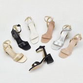 Uus mudel ökonahast naiste sandaalid - kandilise kontsaga