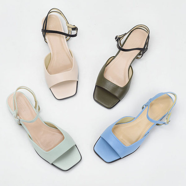 Uus mudel kandilise kontsaga naiste nahast sandaalid