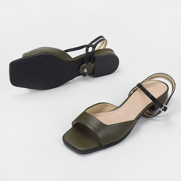 Uus mudel kandilise kontsaga naiste nahast sandaalid