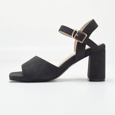 Moodsad naiste sandaalid kandilise 7,5 cm kontsaga