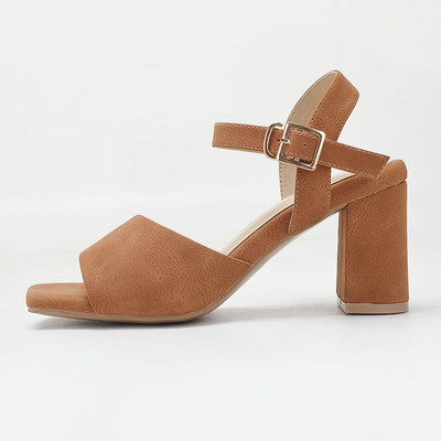 Moodsad naiste sandaalid kandilise 7,5 cm kontsaga