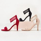 Naiste kunstnahast kontsaga sandaalid