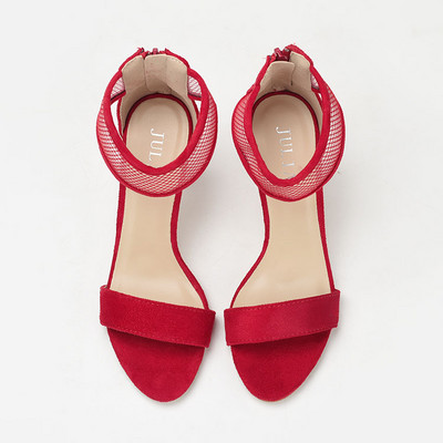 Naiste kunstnahast kontsaga sandaalid