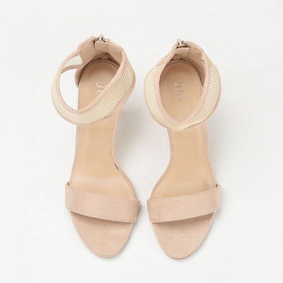 Naiste kunstnahast kontsaga sandaalid