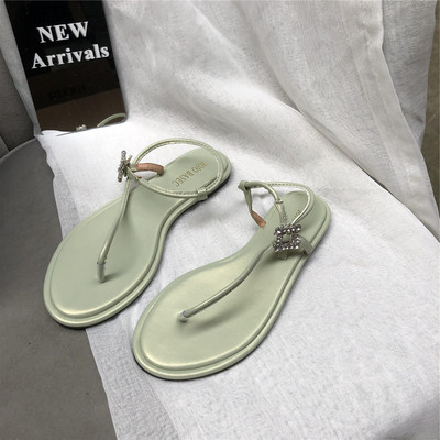 Läbi varvaste kividega vabaaja sandaalid