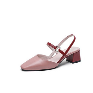 Kahes värvitoonis ökokobast naiste teravatipulised sandaalid