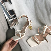 Naiste sandaalid 5 cm kontsaga ja nahkrihmadega