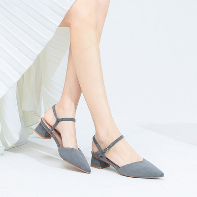 Teritatud mudel naiste sandaalid ökoseemisnahast