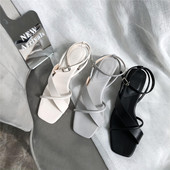 Naiste nahast sandaalid 5 cm paksuse kontsaga