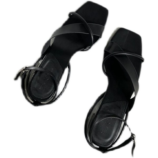 Naiste nahast sandaalid 5 cm paksuse kontsaga