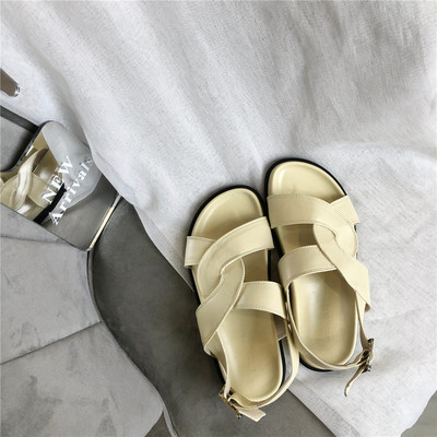 Naiste vabaaja sandaalid ökonahast