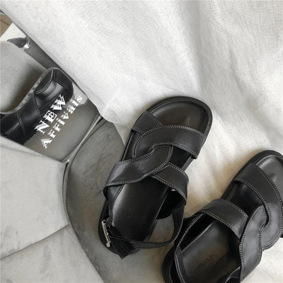 Naiste vabaaja sandaalid ökonahast