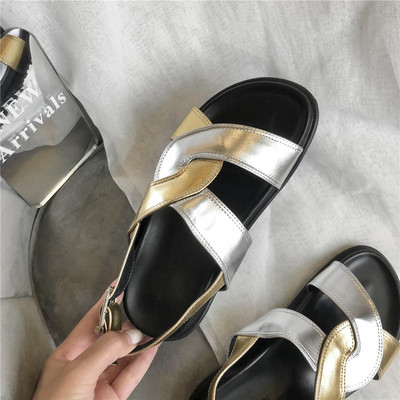 Naiste vabaaja sandaalid ökonahast