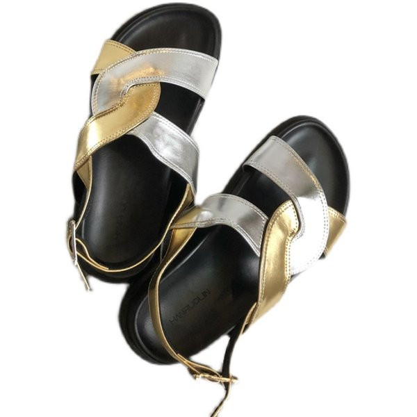 Naiste vabaaja sandaalid ökonahast