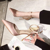 Naiste sandaalid terava otsaga kontsaga 8 cm