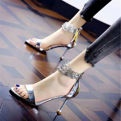 Elegantsed naiste sandaalid 8,5 cm kõrge kontsaga-Rooma stiilis