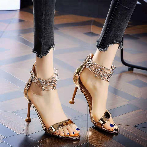Elegantsed naiste sandaalid 8,5 cm kõrge kontsaga-Rooma stiilis