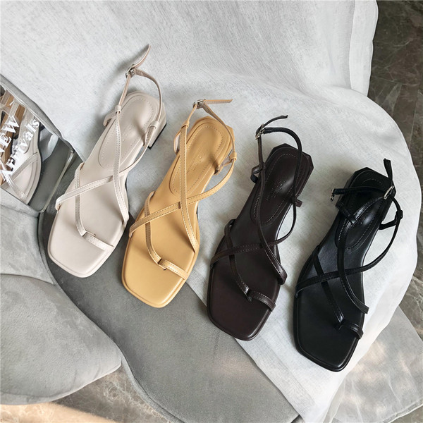 Naiste nahast vabaaja sandaalid