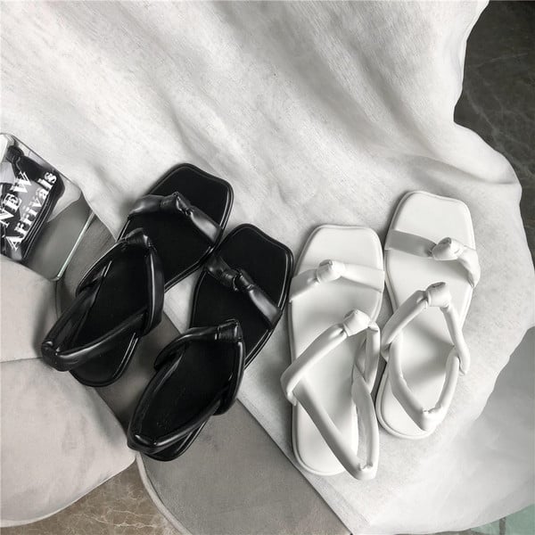 naiste vabaaja õhukeste rihmadega suvised sandaalid