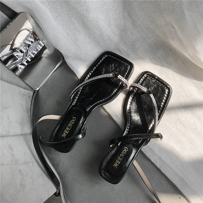 Uus mudel naiste kivide ja ristrihmadega sandaalid