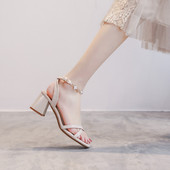 Naiste madala 6 cm kontsaga sandaalid