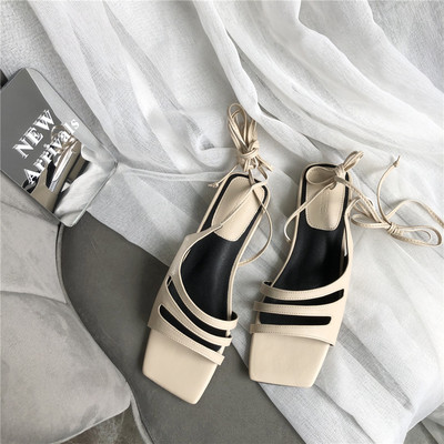 Uus mudel naiste paeltega nahast sandaalid - kolme värvi