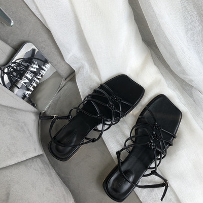 Naiste ristrihmadega sandaalid - kahes värvitoonis