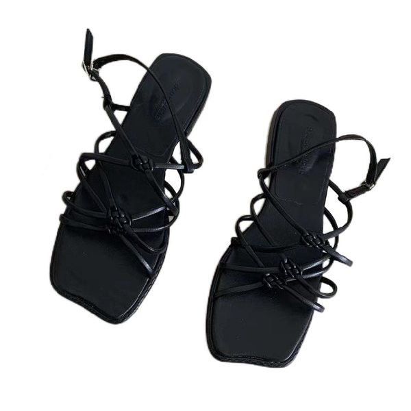 Naiste ristrihmadega sandaalid - kahes värvitoonis