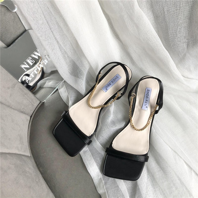 Uus mudel ökonahast naiste sandaalid koos ketiga