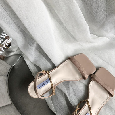 Uus mudel ökonahast naiste sandaalid koos ketiga