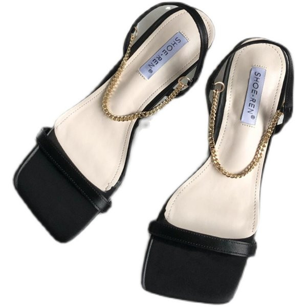 Uus mudel ökonahast naiste sandaalid koos ketiga