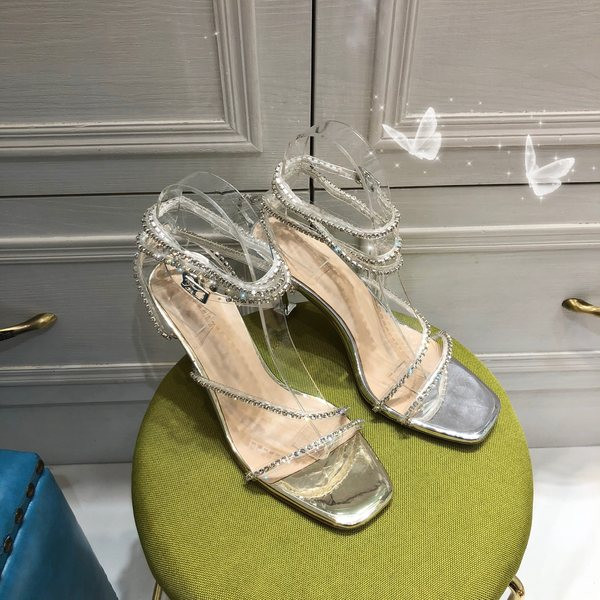 Elegantsed kividega kaunistatud naiste sandaalid