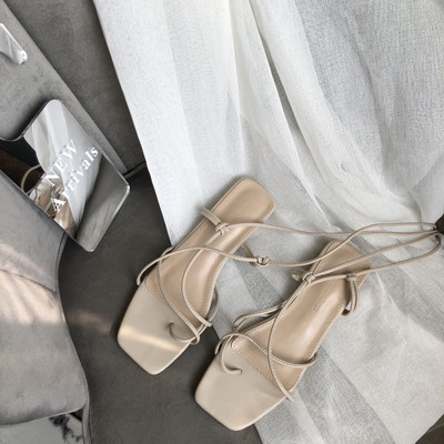 Igapäevased rihmadega kunstnahast sandaalid naistele