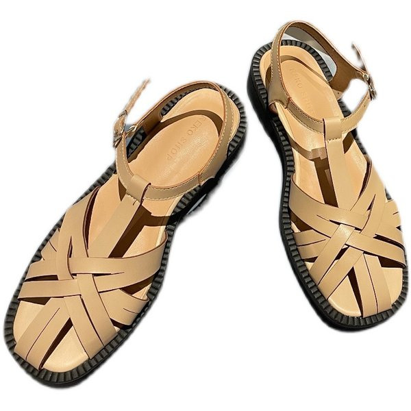 Naiste lameda tallaga nahast sandaalid