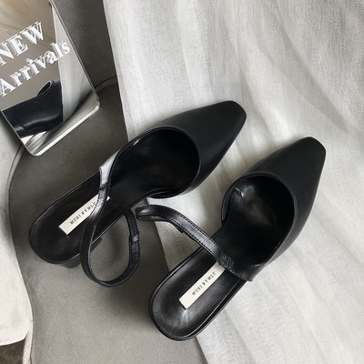 Naiste nahast sandaalid 5 cm paksuse kontsaga