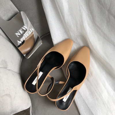 Naiste nahast sandaalid 5 cm paksuse kontsaga