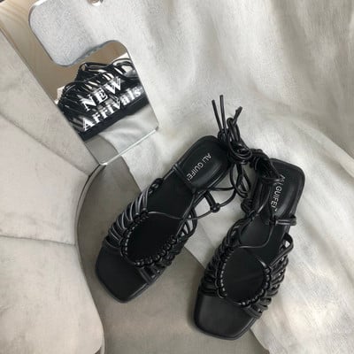 Alkalmi női szandál lapos talppal - többféle színben