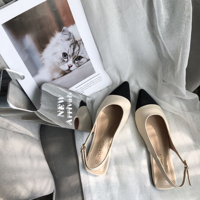 Terava mudeliga naiste nahast sandaalid rihmaga