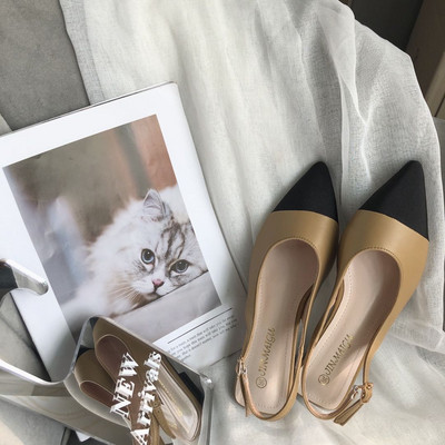 Terava mudeliga naiste nahast sandaalid rihmaga