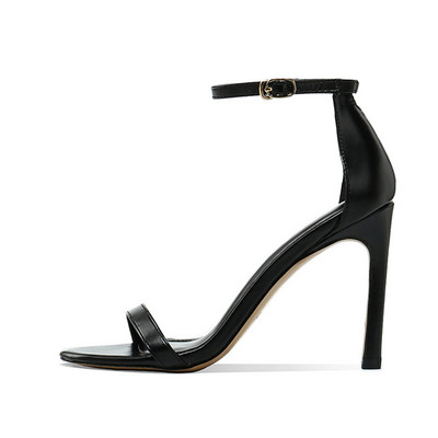 Γυναικεία σανδάλια με λουράκι και λεπτό τακούνι 6 cm