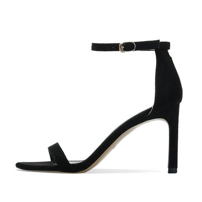 Γυναικεία σανδάλια με λουράκι και λεπτό τακούνι 6 cm