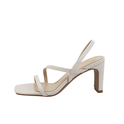 Uus mudel naiste nahast rihmadega sandaalid - must ja beež