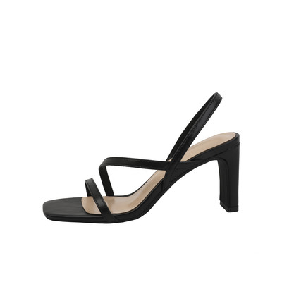 Uus mudel naiste nahast rihmadega sandaalid - must ja beež